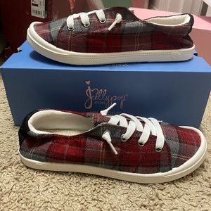 Brand New Plaid Jelly Pop Shoes